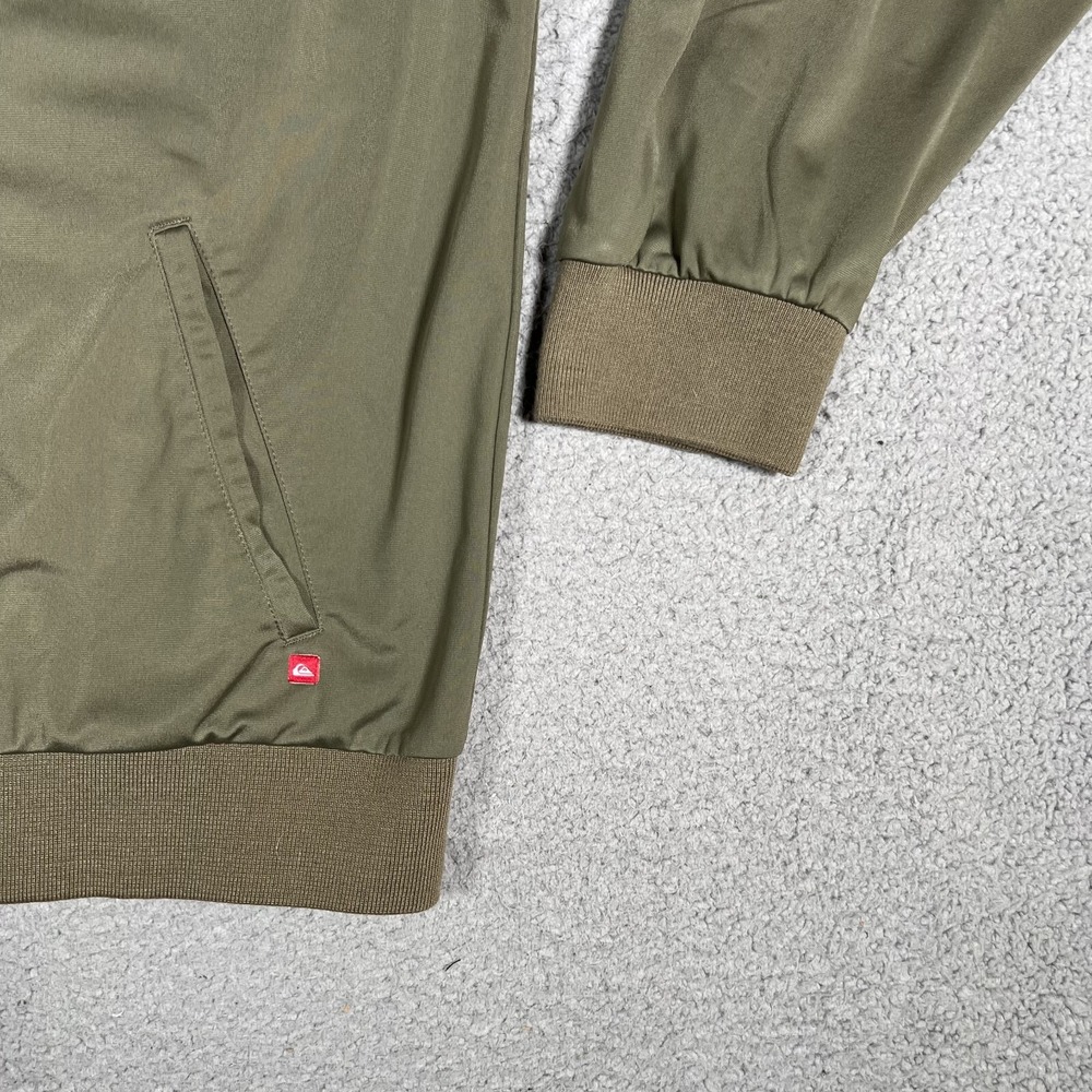 Quiksilver Jacket Mens XL Brown Camo Full Zip Outdoor Casual Preppy Logo Pockets - Picture 4 of 10